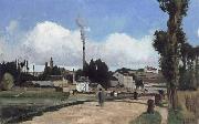 Banks of the Oise at Pontoise Camille Pissarro